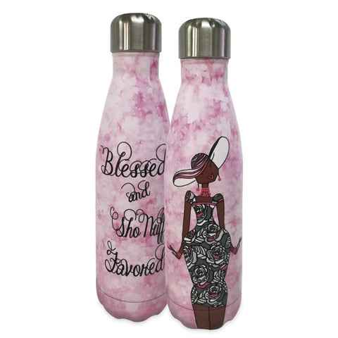 S.O.C. STAINLESS STEEL BOTTLE - BLESSED AND SHO NUFF FAVORED