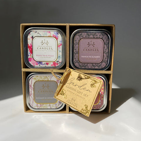 CREATIVE ENERGY GIFT SET GARDEN (FOUR) 2-IN-1 SOY LOTION CANDLES